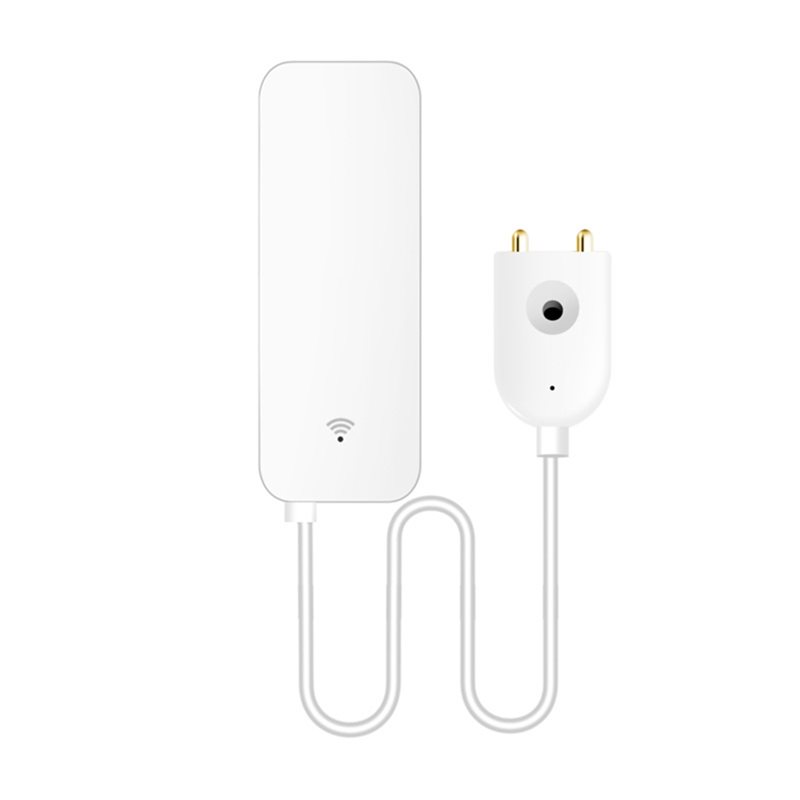 Water Alarm Sensor - DTEN-Tuya WIFI Intelligenter Wasserlecksensor Wasserüberlauf-Erkennungssystem Sicherheitsalarm