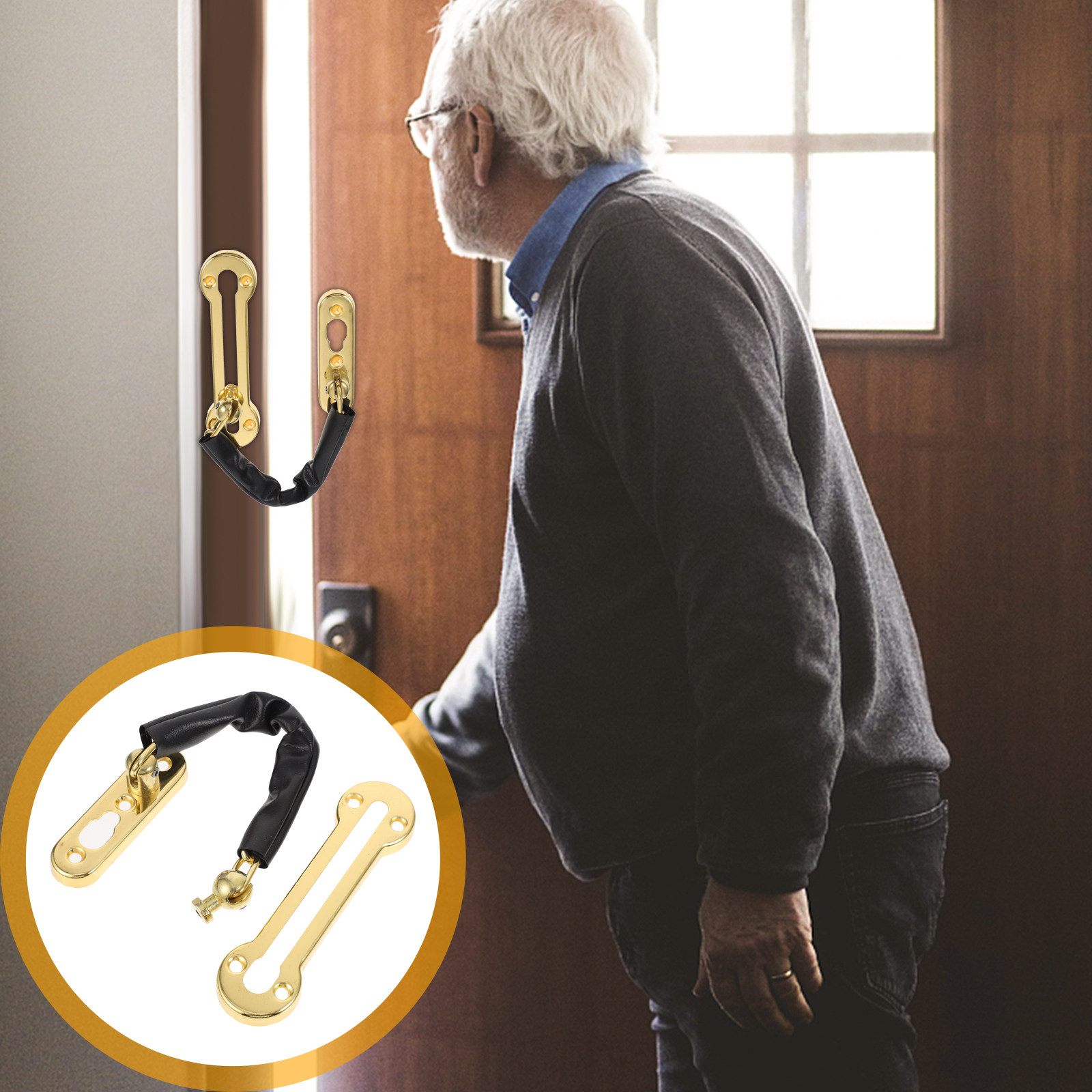 Türschloss mit Edelstahlkette, – Security Chain Door Bewertung und Preis