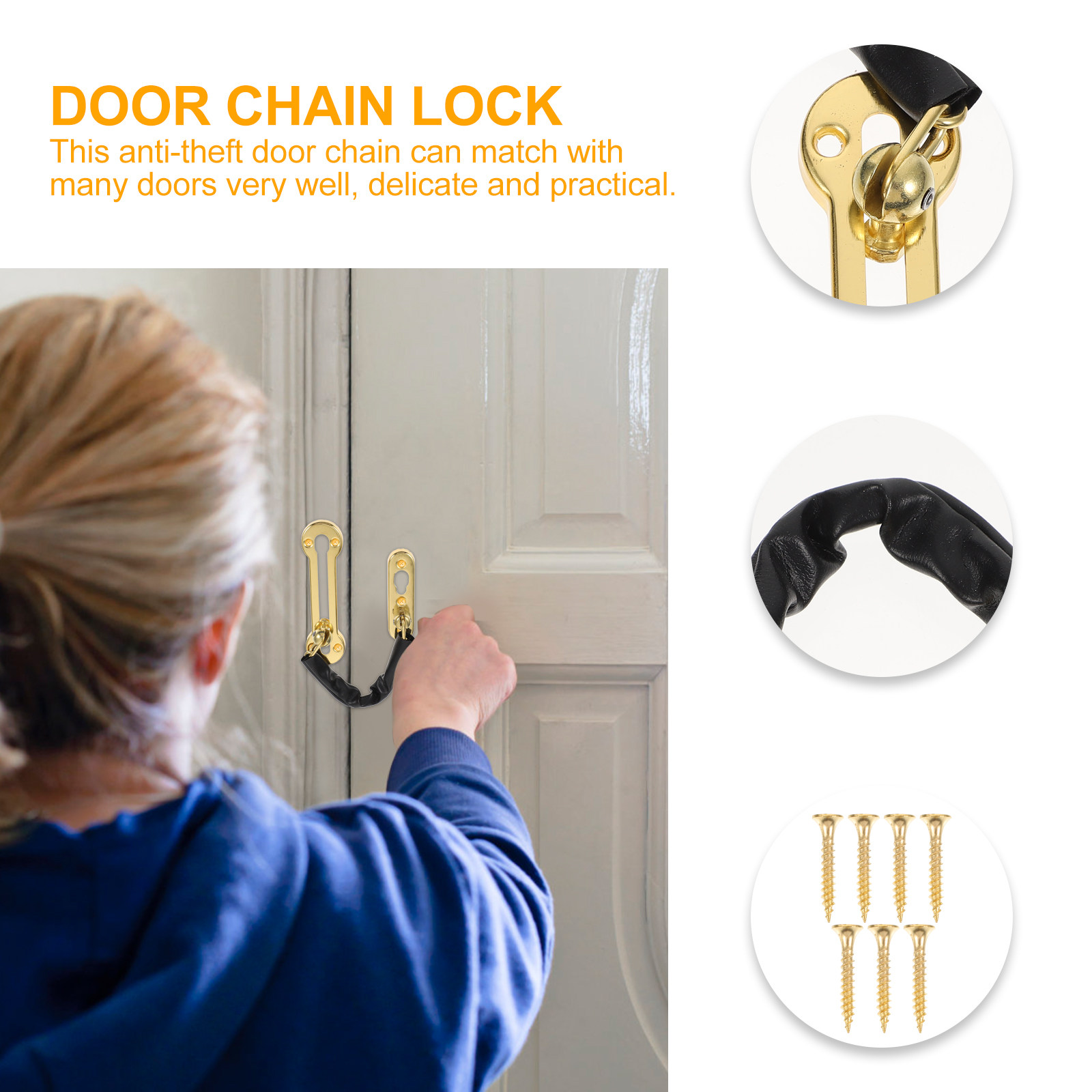 Türschloss mit Edelstahlkette, – Security Chain Door Bewertung und Preis